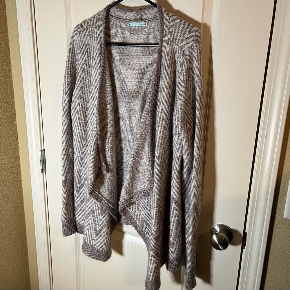 Maurice’s Chevron Open Cardigan